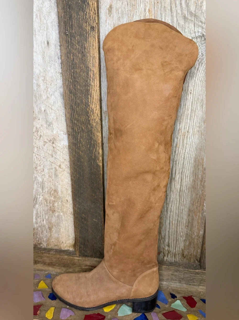 Stuart Weitzman Dunkirk Brown Suede Over the Knee Boots 6.5